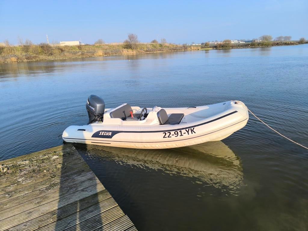 Selva GT4 hypalon Rib met 30 pk yamaha 4takt en trailer, Watersport en Boten, Ophalen, Gebruikt, 4 m, 1.90 meter