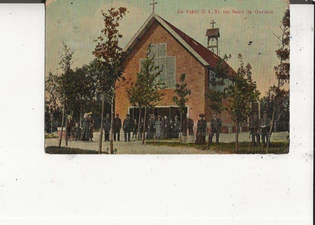 Oesdom De Kapel OLV ter Nood 11-8-1911, Ophalen of Verzenden, Voor 1920, Gelopen, Noord-Holland