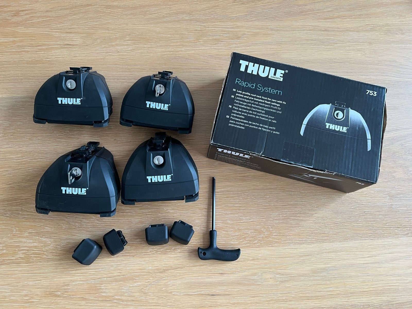 Thule Rapid System 753 adapter Kit 4066 voor Thule dakdrager, Auto diversen, Dakdragers, Gebruikt, Ophalen