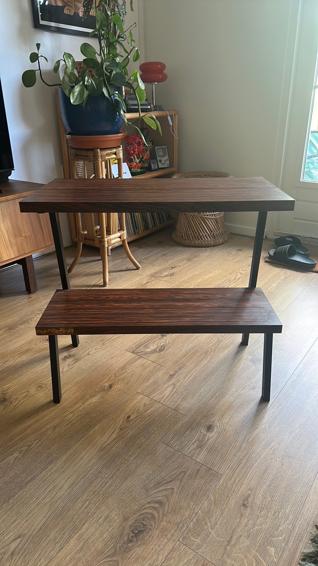 (Planten) bijzettafel, Ophalen, Gebruikt, 50 tot 100 cm, Vierkant