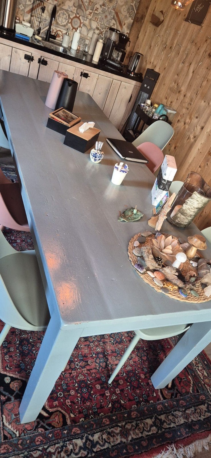 Grote houten eettafel - 250x90 cm - GRATIS af te halen!, Huis en Inrichting, Ophalen, Gebruikt, 200 cm of meer, 50 tot 100 cm