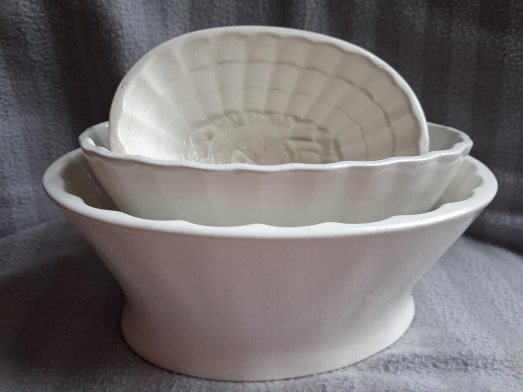 Set van 3 puddingvormpjes Société Céramique WD-022, Ophalen of Verzenden