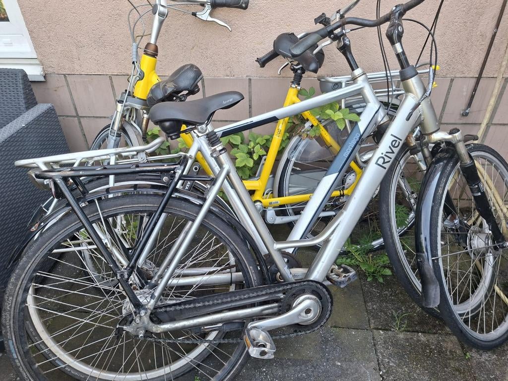 Rivel Montego Damesfiets - Zilver (Gebruikt), Fietsen en Brommers, Fietsen | Dames | Damesfietsen, Overige merken, Velgrem, Versnellingen