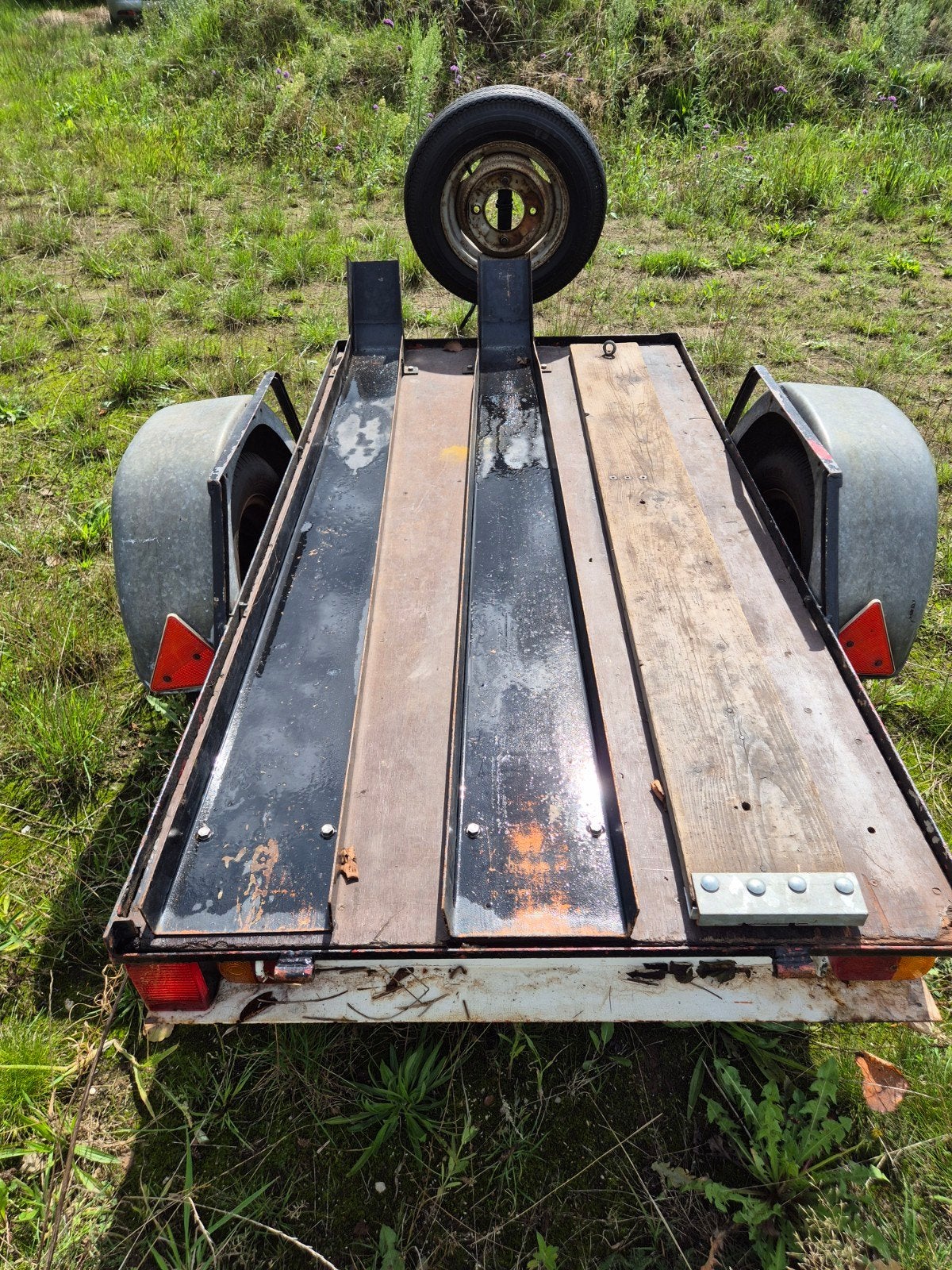 aanhanger crossmotoren, Ophalen