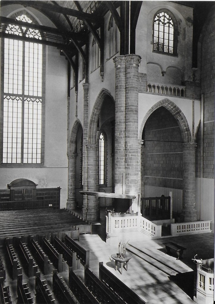 a71 ansichtkaart grote kerk rotterdam interieur transept, Ophalen of Verzenden, 1960 tot 1980, Gelopen, Noord-Brabant