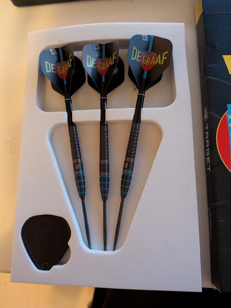 Target Jeffrey de Graaf darts 23g, Verzenden, Gebruikt, Pijlen