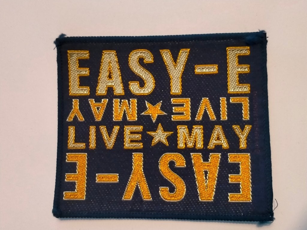Easy-E Easy E Live May vintage logo patch hiphop embleem, Ophalen of Verzenden, Nieuw, Kleding