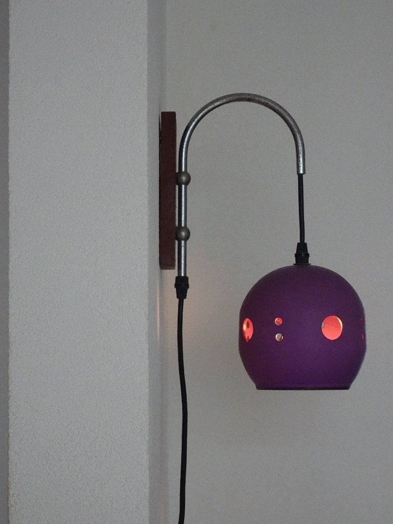 Retro / vintage wandlamp jaren 70, Huis en Inrichting, Ophalen of Verzenden, Gebruikt