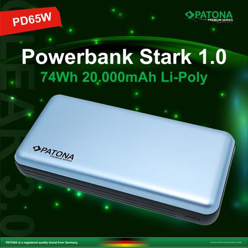 Premium Powerbank Stark 20.000mAh integrated Lightning, Verzenden, Nieuw