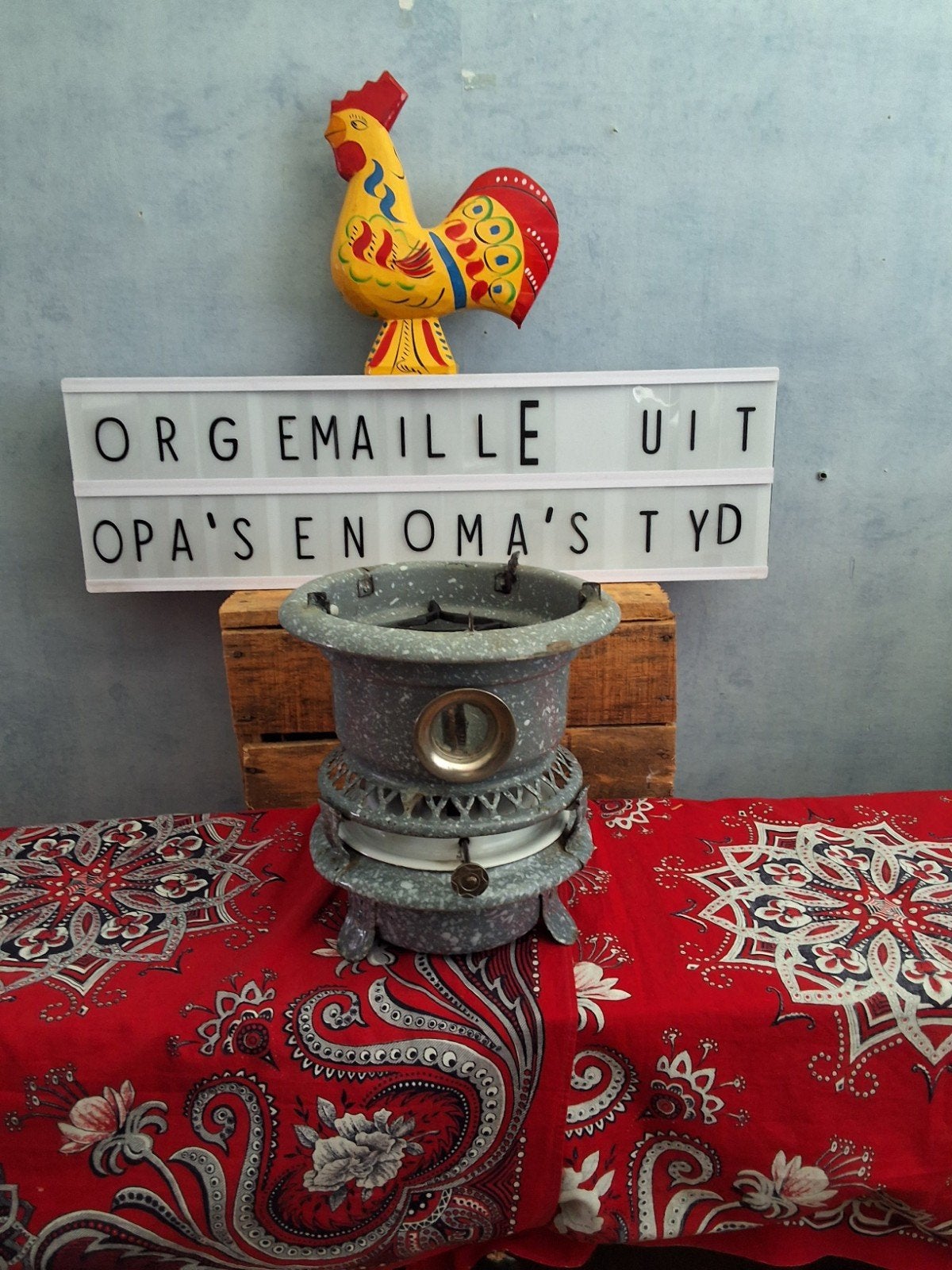 👍Grijsgewolkt compleet  stoof  / pruttel  stel. 4 foto's, Ophalen of Verzenden