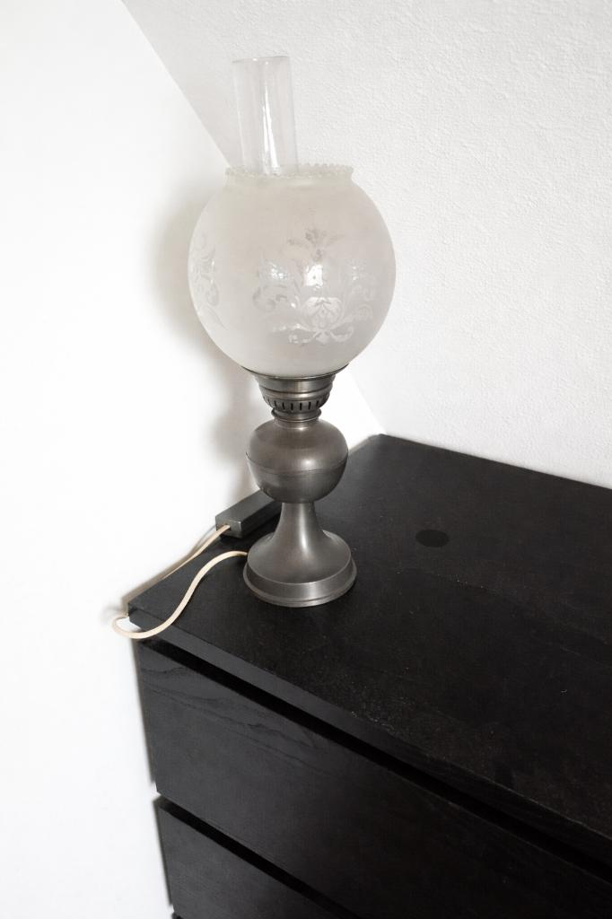 vintage lampje, Ophalen, Gebruikt, Vintage, Glas