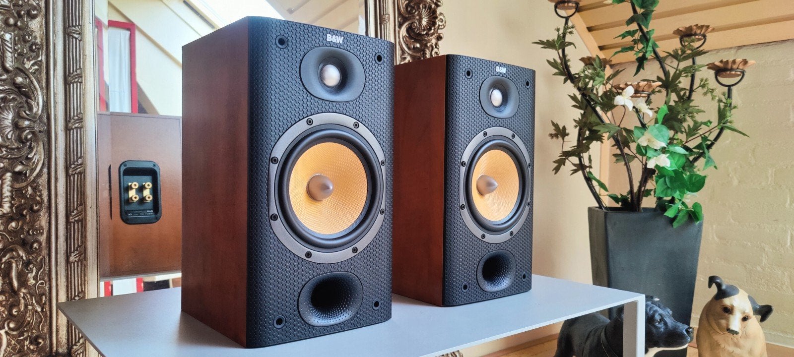 Bowers & Wilkins DM601 S3 - Bookshelf Cherry Vinyl Black., Audio, Tv en Foto, Luidsprekers, Stereo speakers, Gebruikt, 120 tot 150 watt