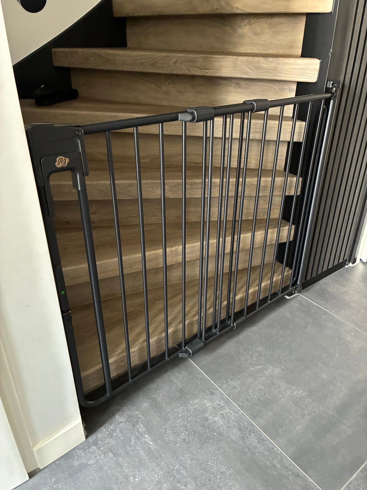 A3 Safetydoor traphek mat zwart, Kinderen en Baby's, Traphekjes, Ophalen, Zo goed als nieuw, Metaal of IJzer, 115 cm of meer