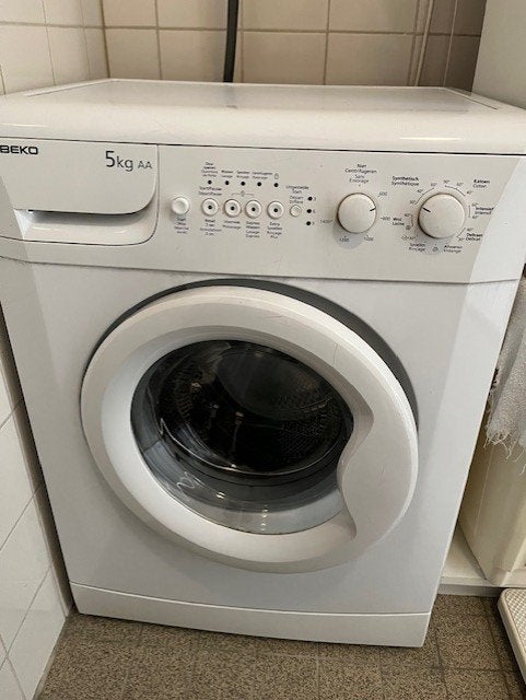 wasmachine beko zeer weing gebruikt, Witgoed en Apparatuur, Ophalen, 1200 tot 1600 toeren, Gebruikt, 4 tot 6 kg