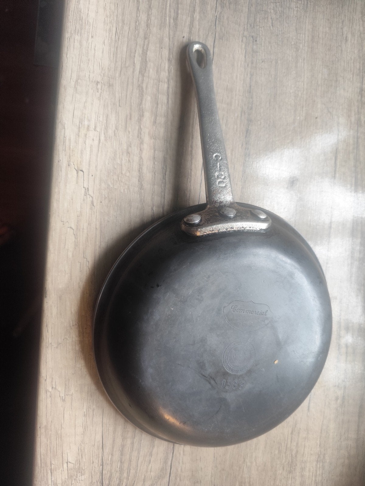 Vintage Calphalon Koekenpan 20cm - Hard Geanodiseerd, Ophalen of Verzenden, Gebruikt, Aluminium, Koekenpan