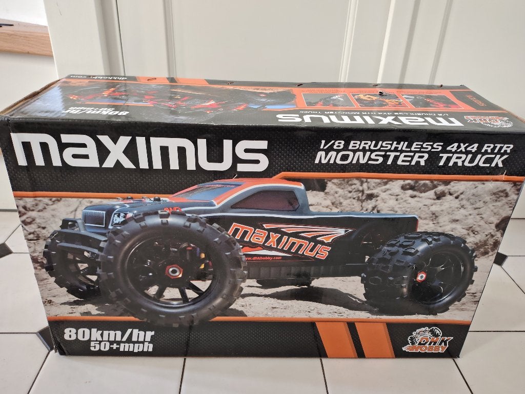 DHK Hobby Maximus RTR 1/8 4WD Monster Truck Brushless RC, Elektro, Auto offroad, DHK, Nieuw