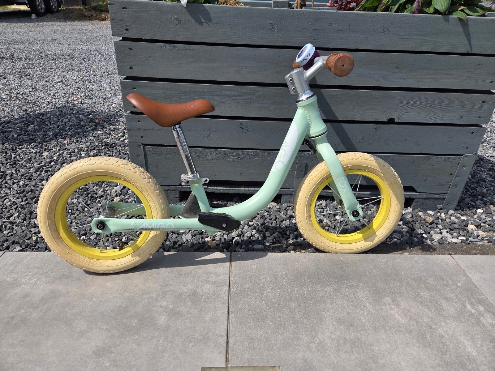 Amigo Fox Loopfiets Mintgroen - Balansfiets voor Kinderen, Kinderen en Baby's, Ophalen, Gebruikt, Loopfiets