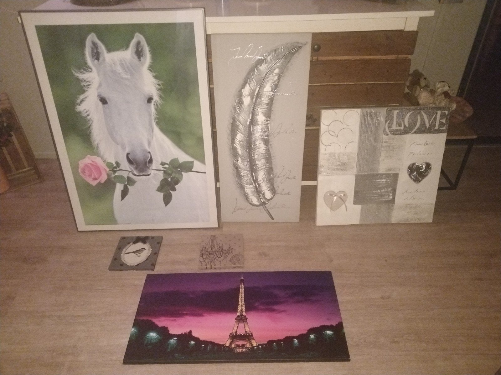 6 x Diverse wanddecoratie, Ophalen, Print