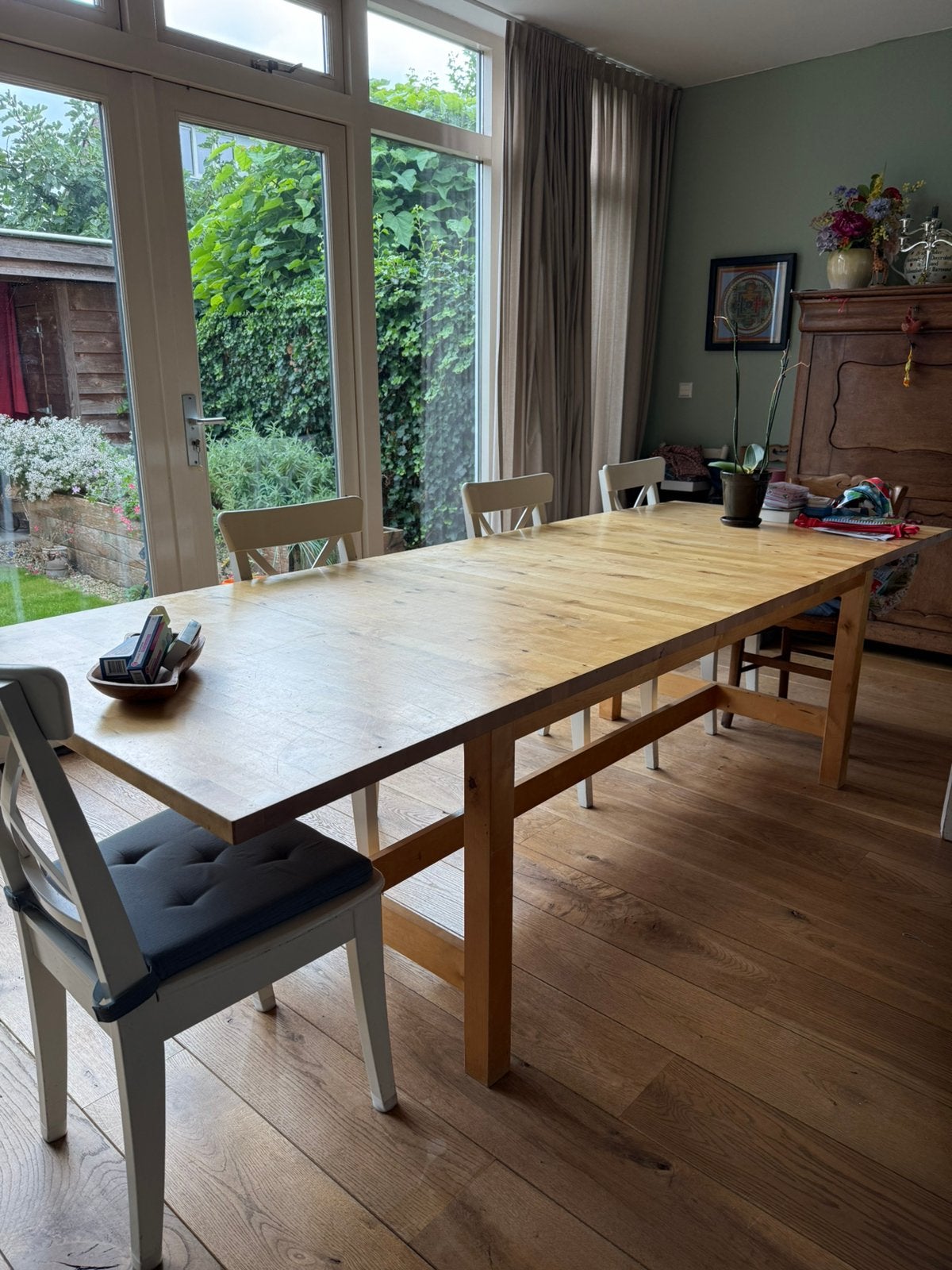 Degelijke ikea tafel, Ophalen, Zo goed als nieuw, Rechthoekig, 50 tot 100 cm