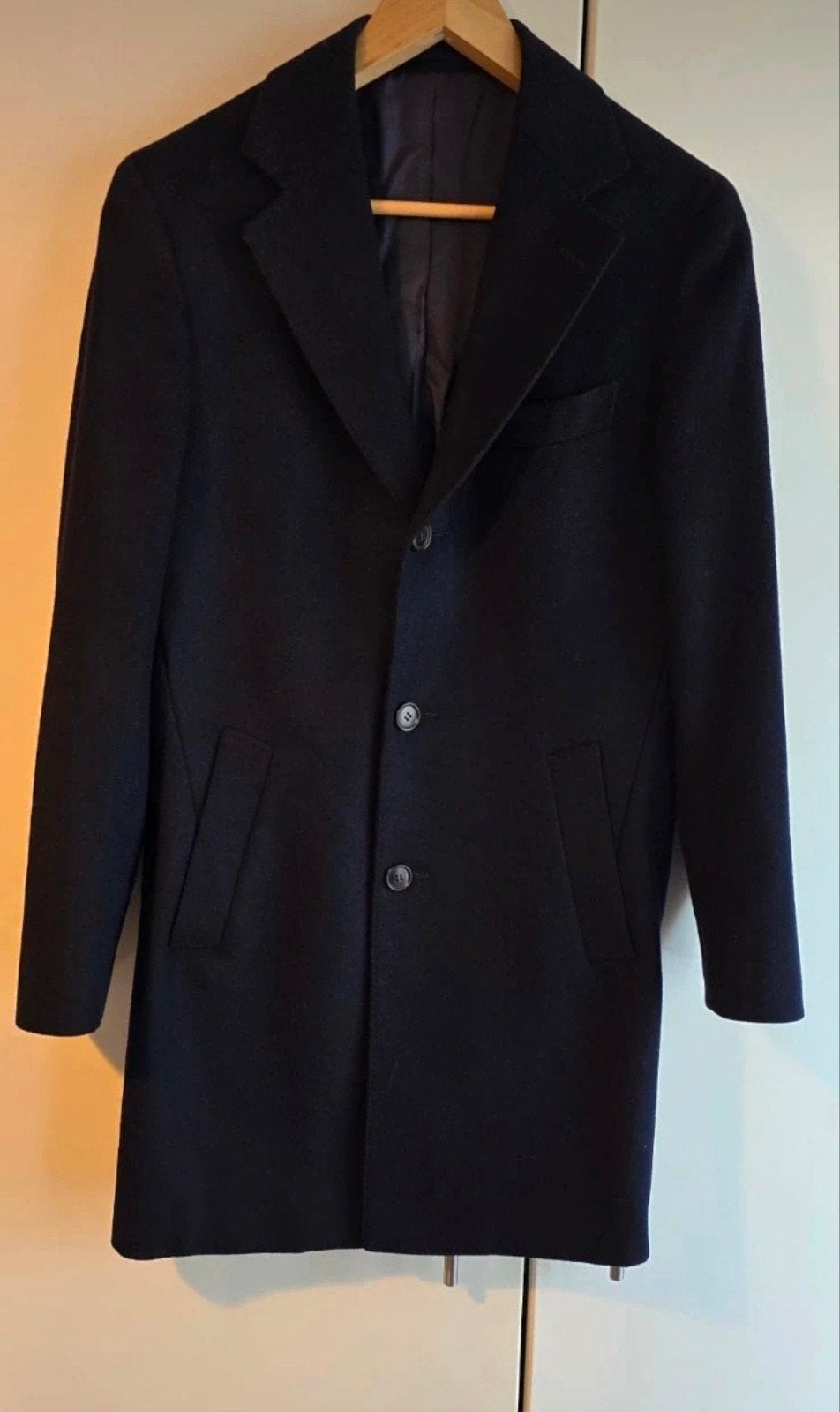SuitSupply heren mantel zgan 44, Ophalen of Verzenden, Zo goed als nieuw, Maat 42/44 (L), Blauw