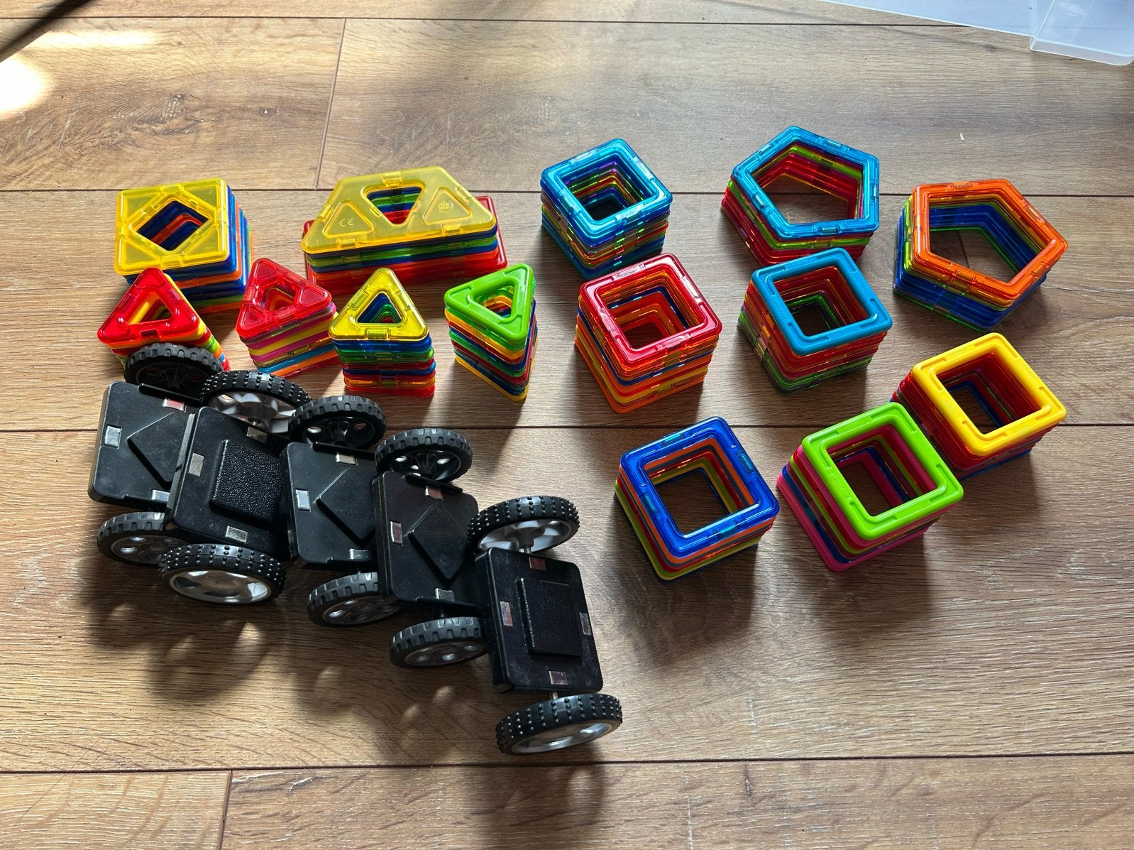 Magnetische bouwblokken met wielen - Magneet speelgoed, Verzenden, Gebruikt, Overige merken