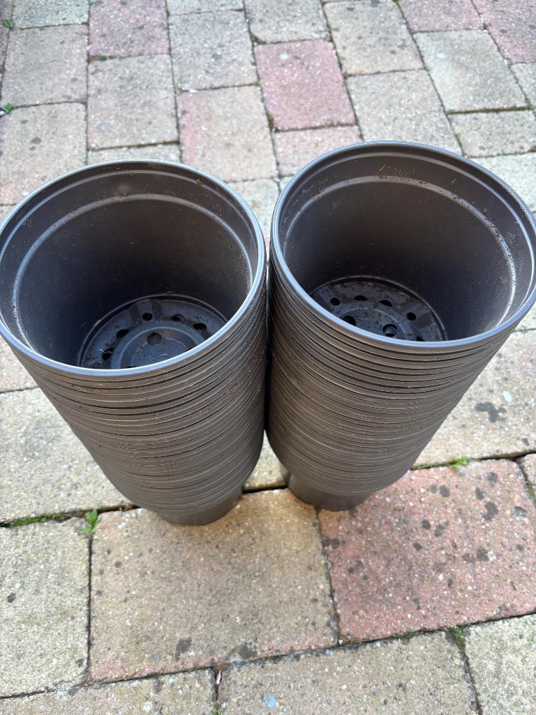 Bloempotten, Tuin en Terras, Bloembakken en Plantenbakken, Kunststof, Gebruikt, Minder dan 30 cm, Rond