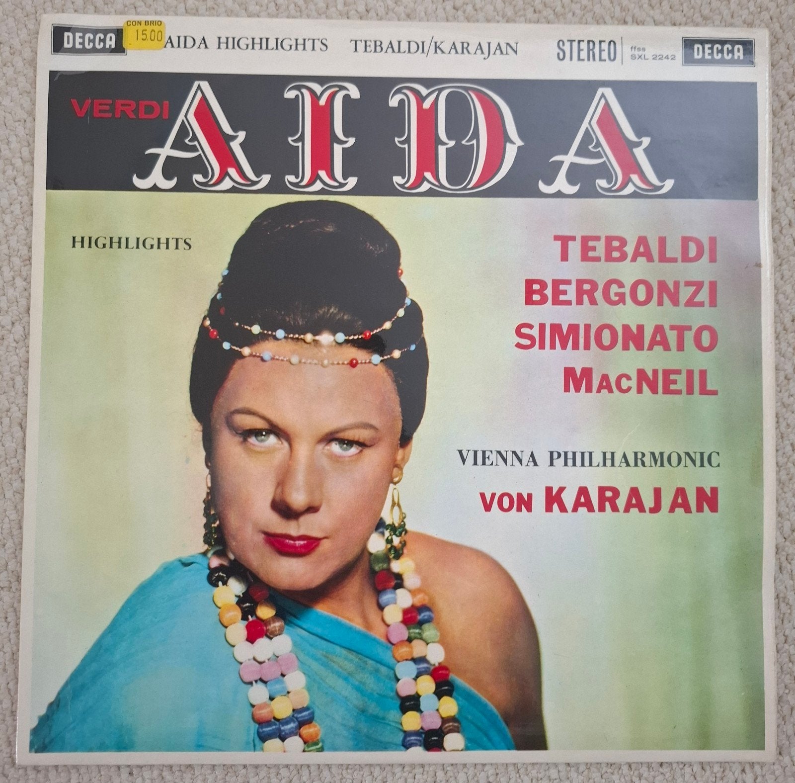 lp Verdi Aida - operette, Ophalen of Verzenden, LP
