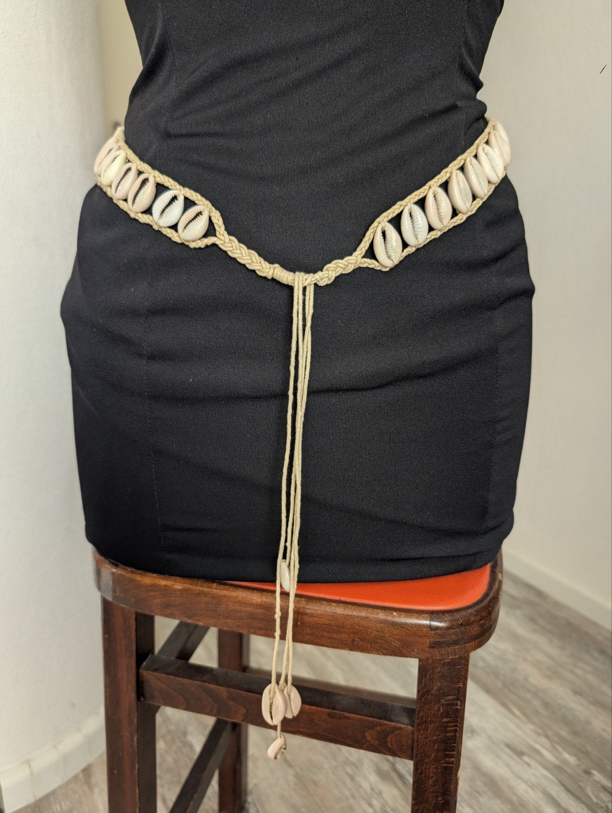 Boho schelpen riem - Ibiza stijl, Overige kleuren, Tailleriem, Ophalen of Verzenden, Zo goed als nieuw