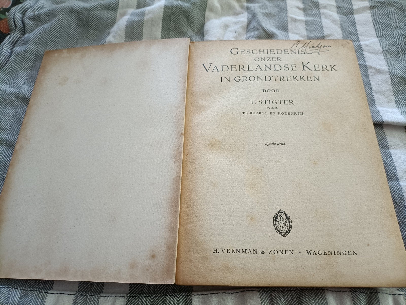 Geschiedenis Onzer Vaderlandse Kerk - T. Stigter, Ophalen of Verzenden, Gelezen, T. Stigter, Christendom | Protestants