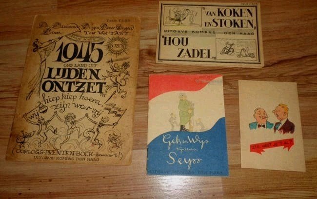 Humor – strip uitgaven oorlog wo2 bevrijding set 3 koopje, Verzenden, Overige soorten, Nederland, Boek of Tijdschrift