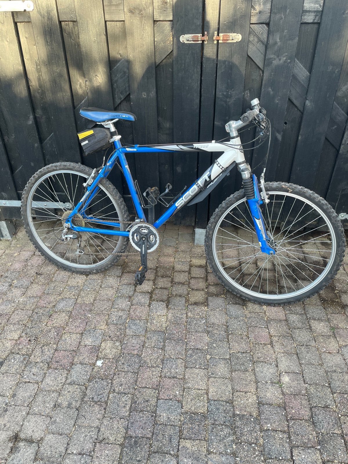 Scott Mountainbike - Blauw/Zilver, Fietsen en Brommers, Gebruikt, Hardtail, 53 tot 57 cm, Ophalen