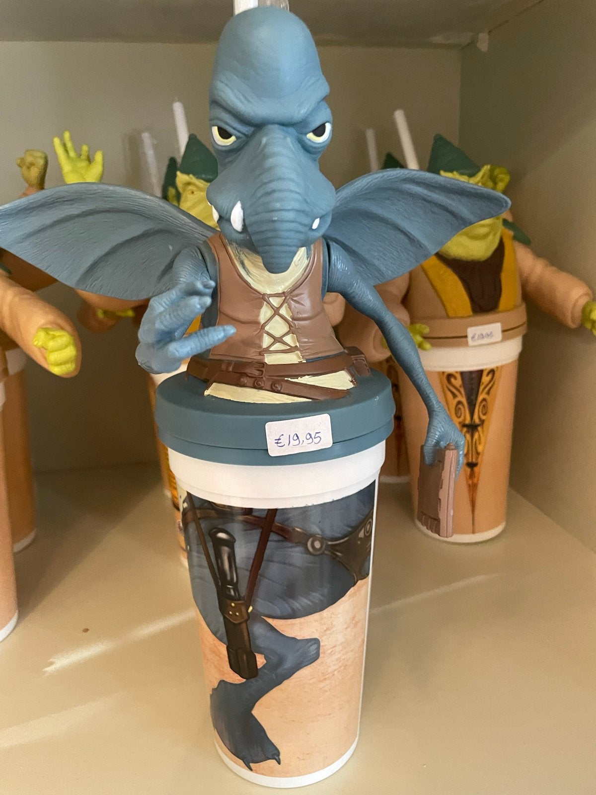Star Wars Sebulba Beker met Figuur - Vintage Collectible, Kinderen en Baby's, Speelgoed | Actiefiguren, Nieuw, Ophalen of Verzenden