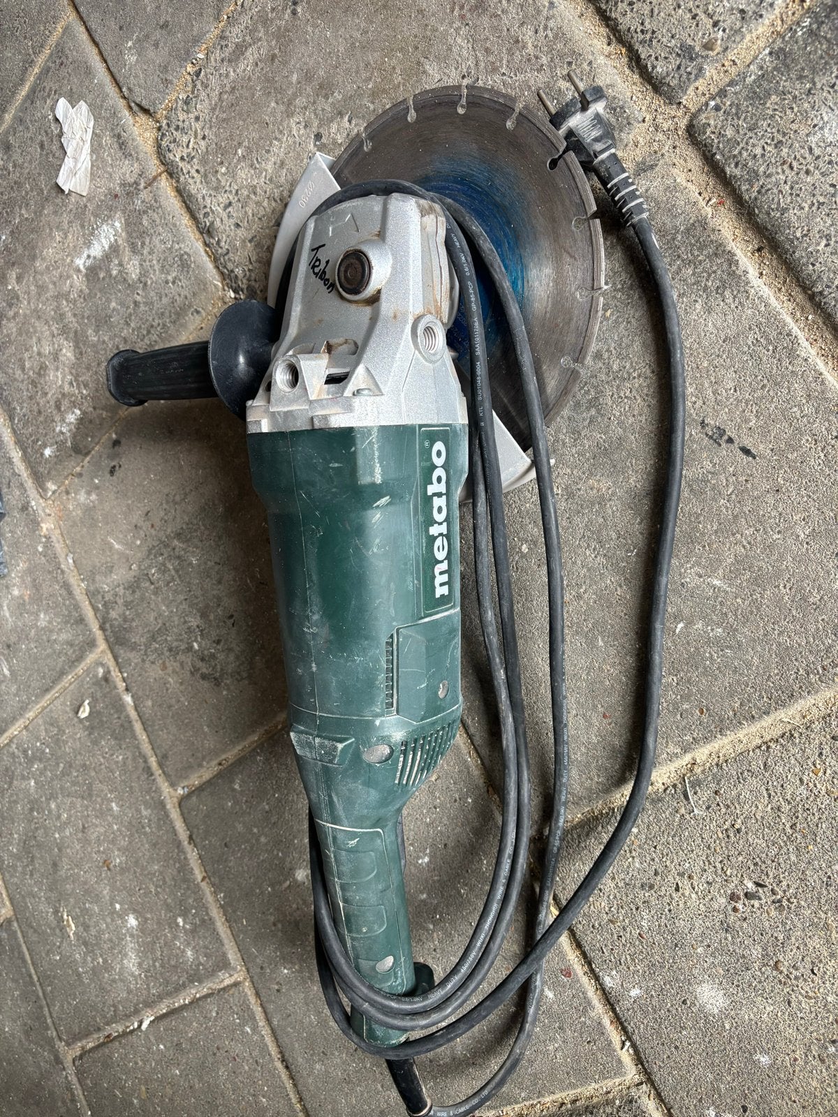 Metabo WP 2000-230 haakse slijper 2000W, Ophalen of Verzenden, Gebruikt, 1000 watt of meer, Haakse handslijpmachine