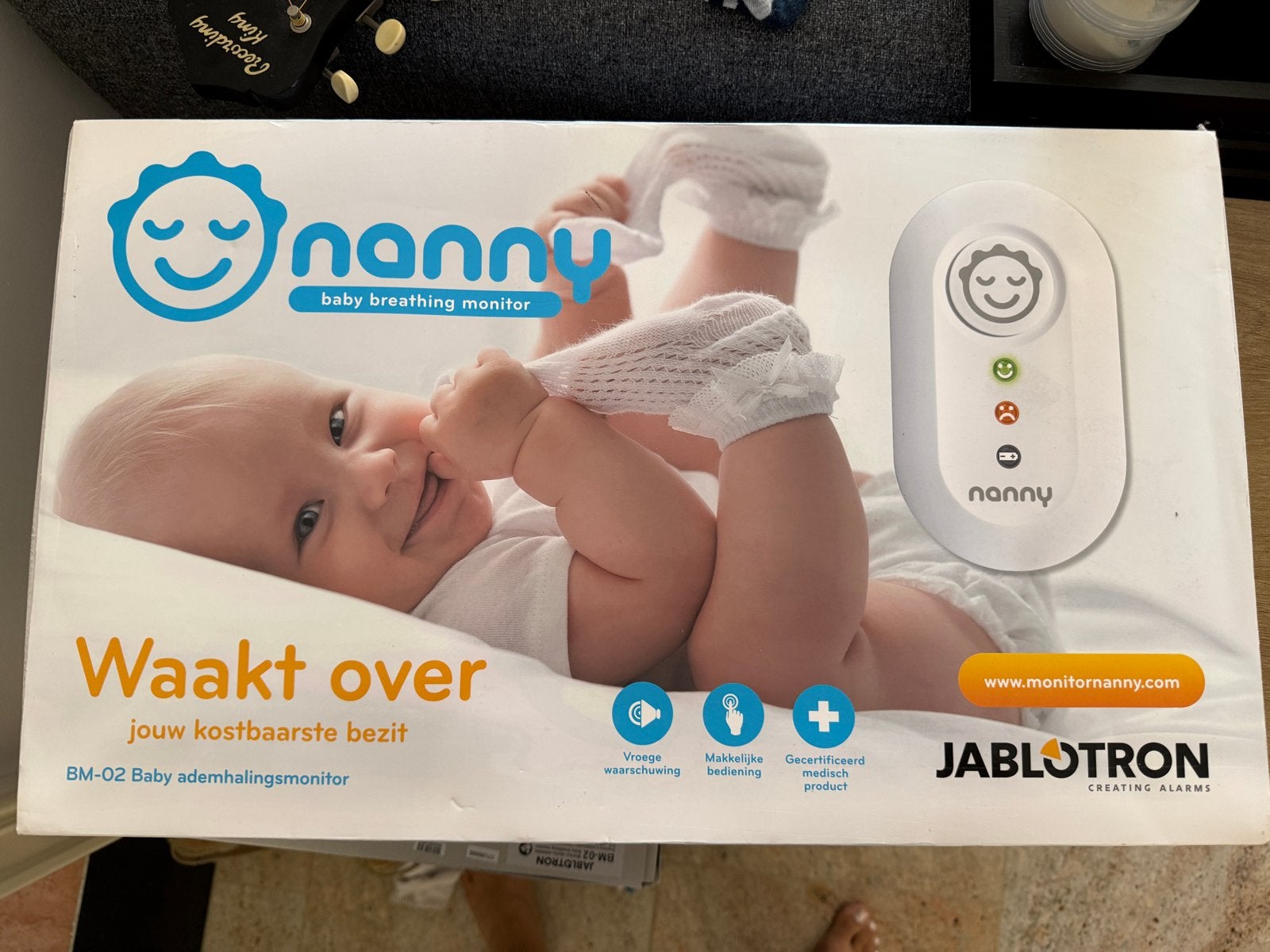 Nanny Baby Ademhalingsmonitor Jablotron BM-02, Ophalen of Verzenden, Zo goed als nieuw, Minder dan 100 meter