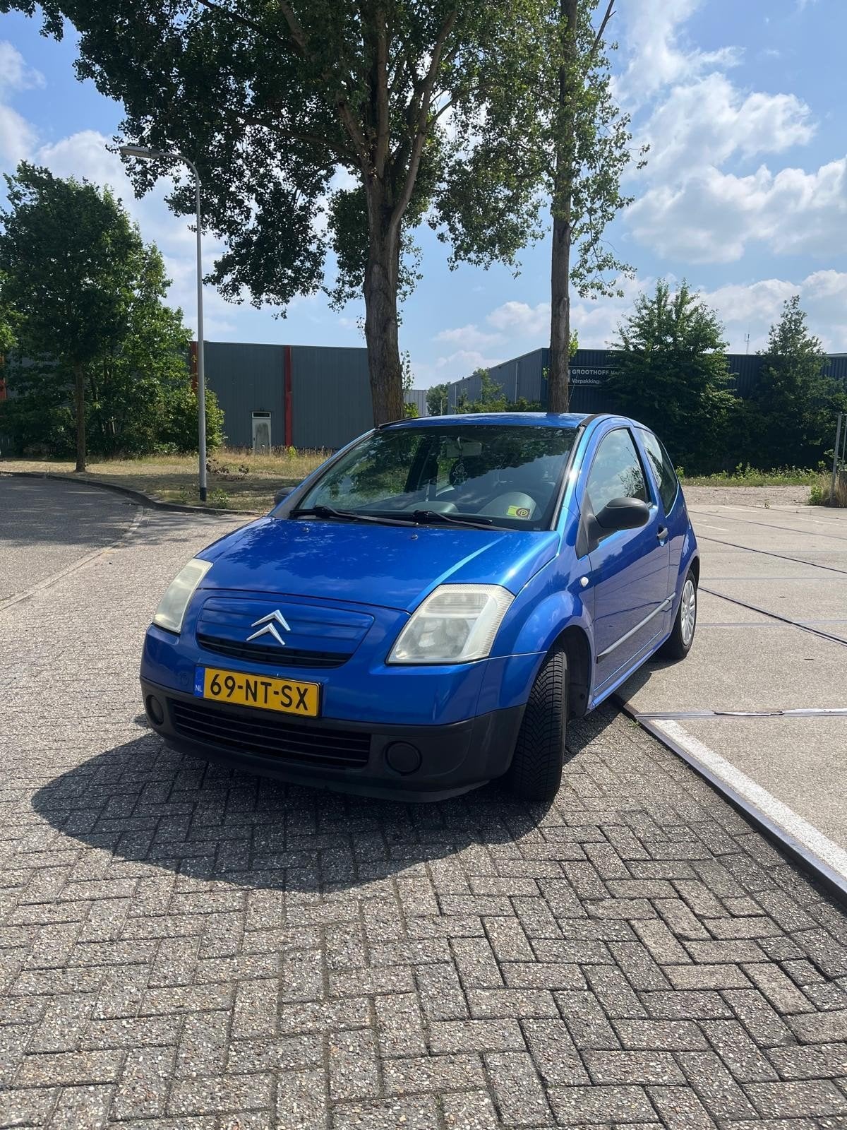Citroën C2 1.1 I 2004 Blauw, Auto's, Voorwielaandrijving, 450 kg, 525 kg, 31 €/maand