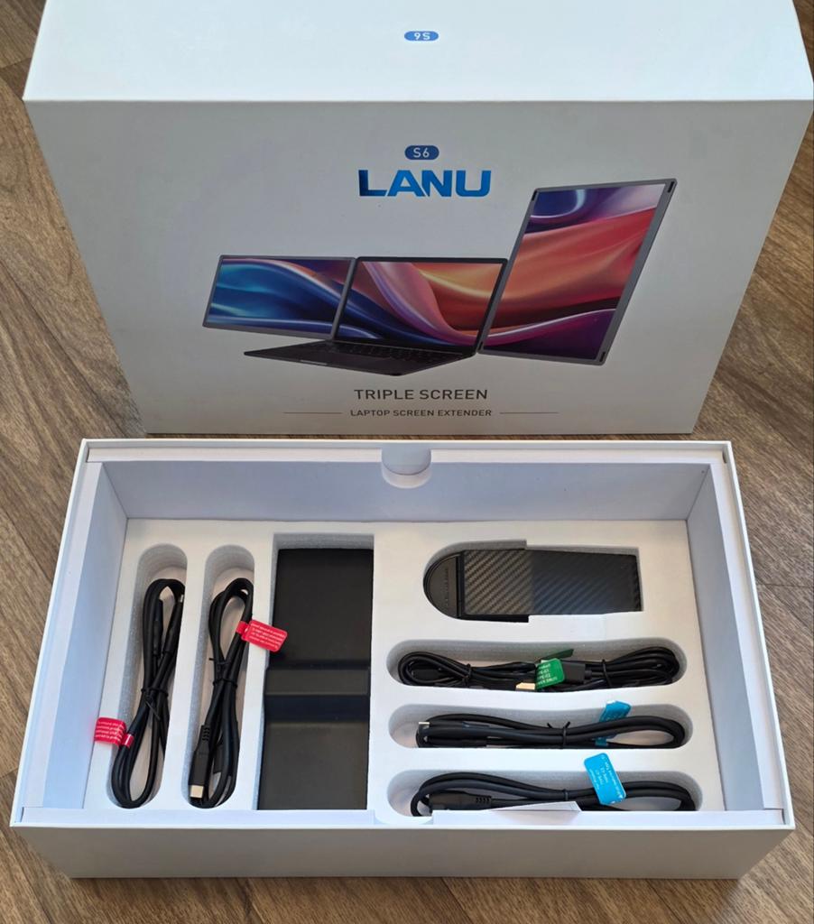 LANU S6 Triple Screen Laptop Extender - Nieuw in doos, Computers en Software, Monitoren, Gaming, Shenzhen, China, LANU Technology Co., Ltd.