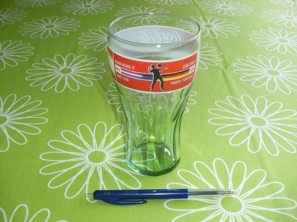 Glas Coca Cola Euro 2004 - Ruud heads -Nederland - Duitsland, Ophalen of Verzenden, Zo goed als nieuw
