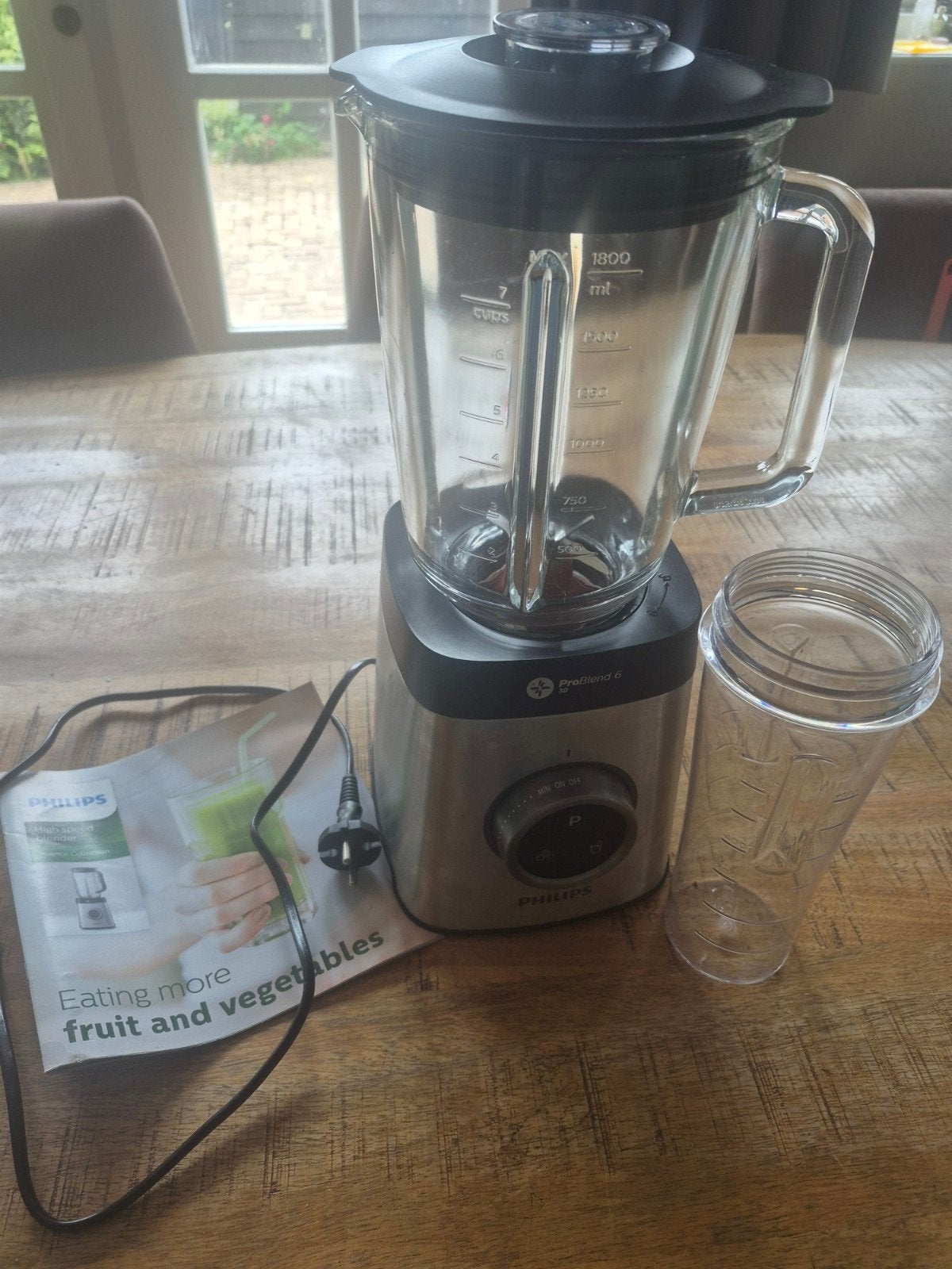 Philips High Speed Blender Avance Collection, Witgoed en Apparatuur, Blenders, Ophalen of Verzenden, Zo goed als nieuw
