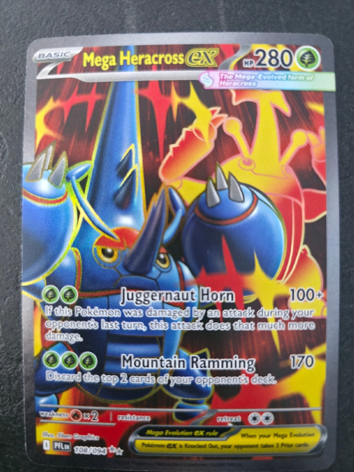 Mega Heracross pfl 108, Ophalen of Verzenden, Zo goed als nieuw