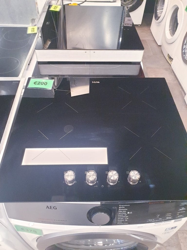etna inductiekookplaat  inc 6 mnd garantie, Ophalen, 4 kookzones, Zo goed als nieuw, Inbouw