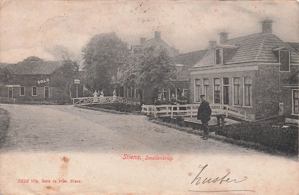 703-432-049 Stiens Smallenbrug, Verzenden, Voor 1920, Friesland