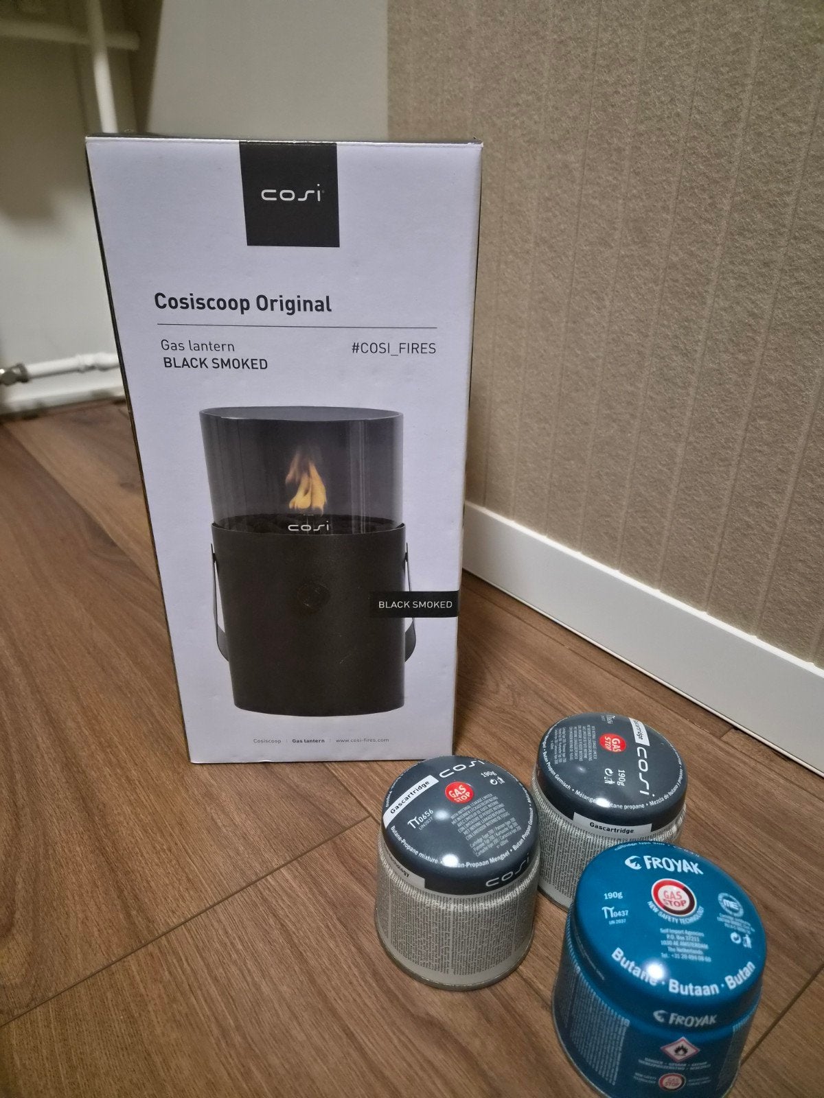 Cosi tafel vuurkacheltje nieuw met 3 gasbusjes, Ophalen of Verzenden, Nieuw, Vuurkorf