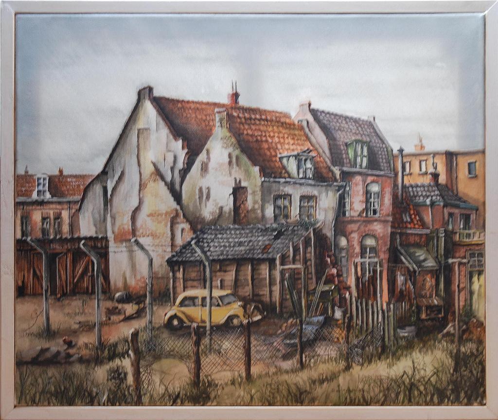 Hans Beringen (Jeroen Bosch van de Betuwe) "De Helling", Antiek en Kunst, Ophalen of Verzenden
