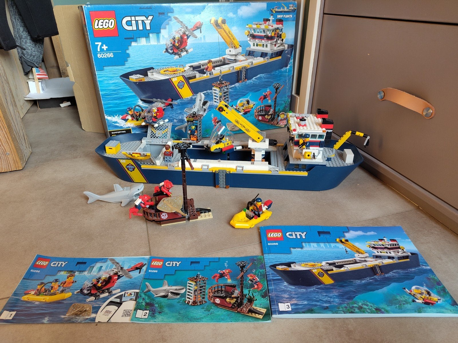 Lego City Oceaan Onderzoeksschip 60266 - Zo goed als nieuw, Ophalen of Verzenden, Zo goed als nieuw, Overige merken