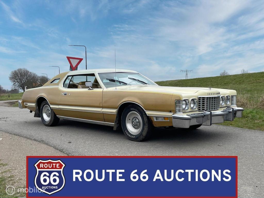 Ford Thunderbird | 1976 | Route 66 Auctions, Auto's, Oldtimers, Overige carrosserieën, Zwart, Bedrijf, Handgeschakeld
