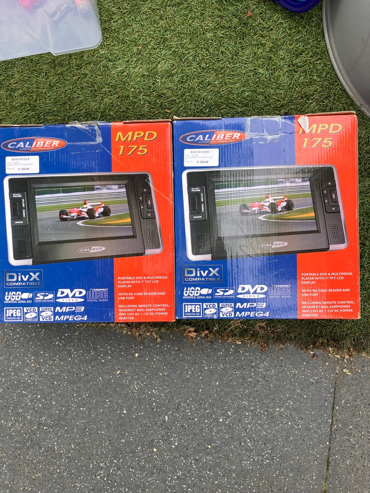 Caliber MPD 175 Draagbare DVD Spelers (2 stuks), Draagbaar, Zo goed als nieuw, Ophalen, Overige merken
