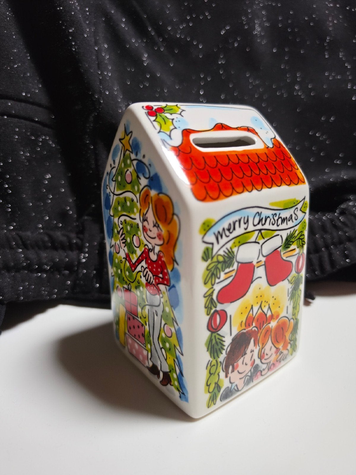 Spaarpot Blond Amsterdam kerst Kerstspaarpot kerst cadeau, Verzamelen, Ophalen of Verzenden, Zo goed als nieuw, Steen, Aardewerk of Keramiek