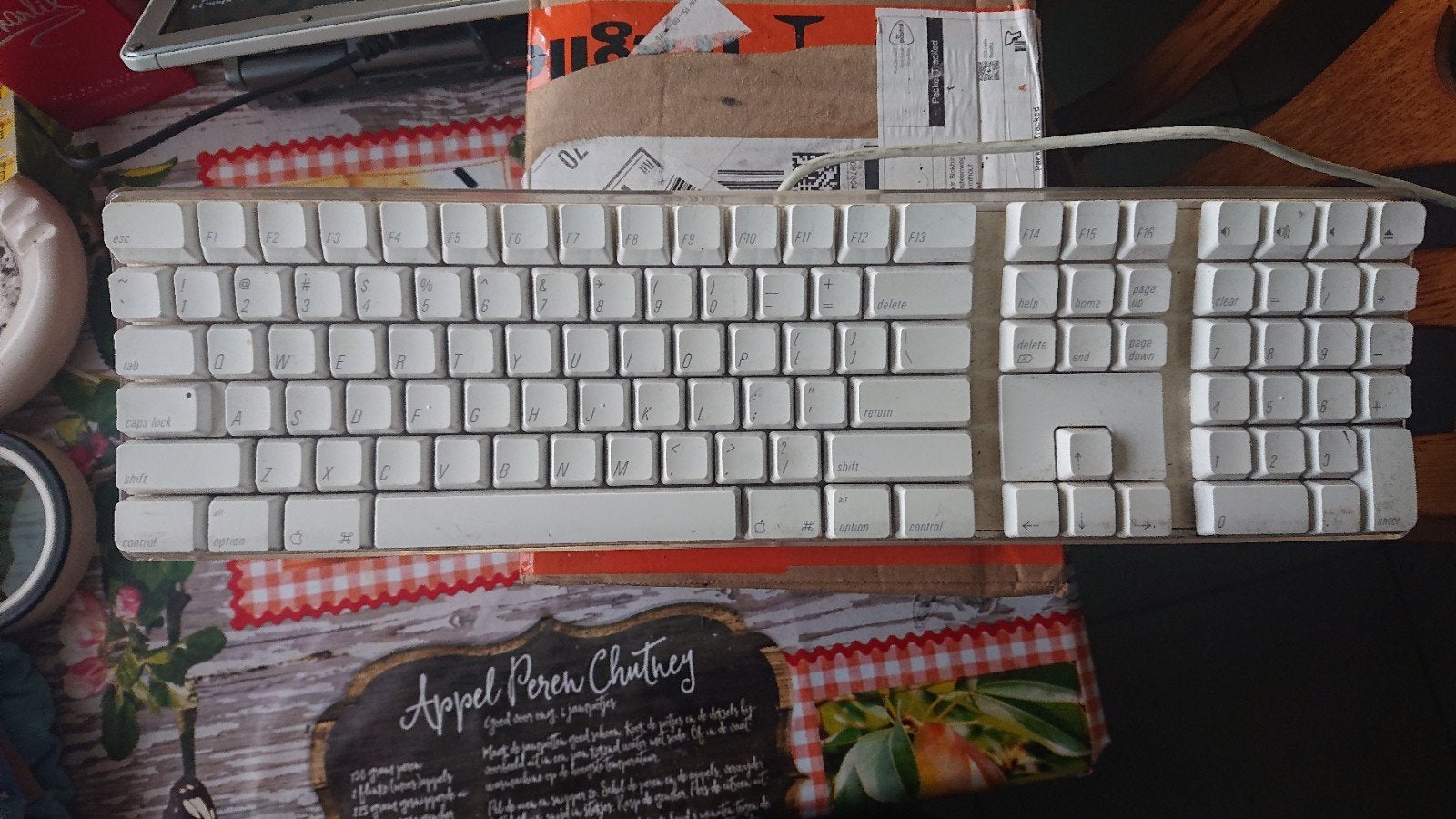 Apple A1048 usb keyboard met usb hub, Ophalen of Verzenden