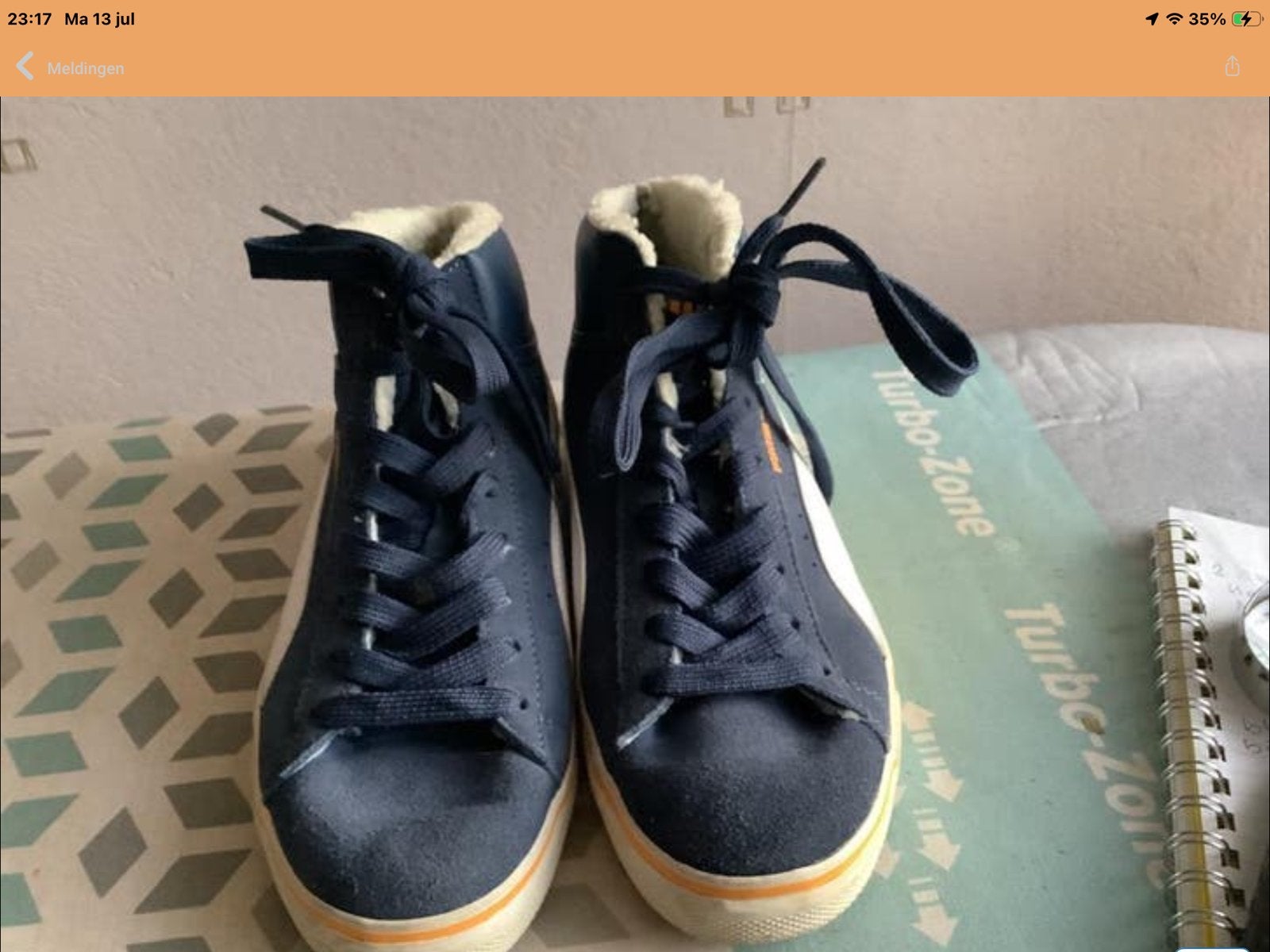 Laarzen mt, 38,5.        Puma!!, Verzenden, Zo goed als nieuw, Blauw, Lage of Enkellaarzen