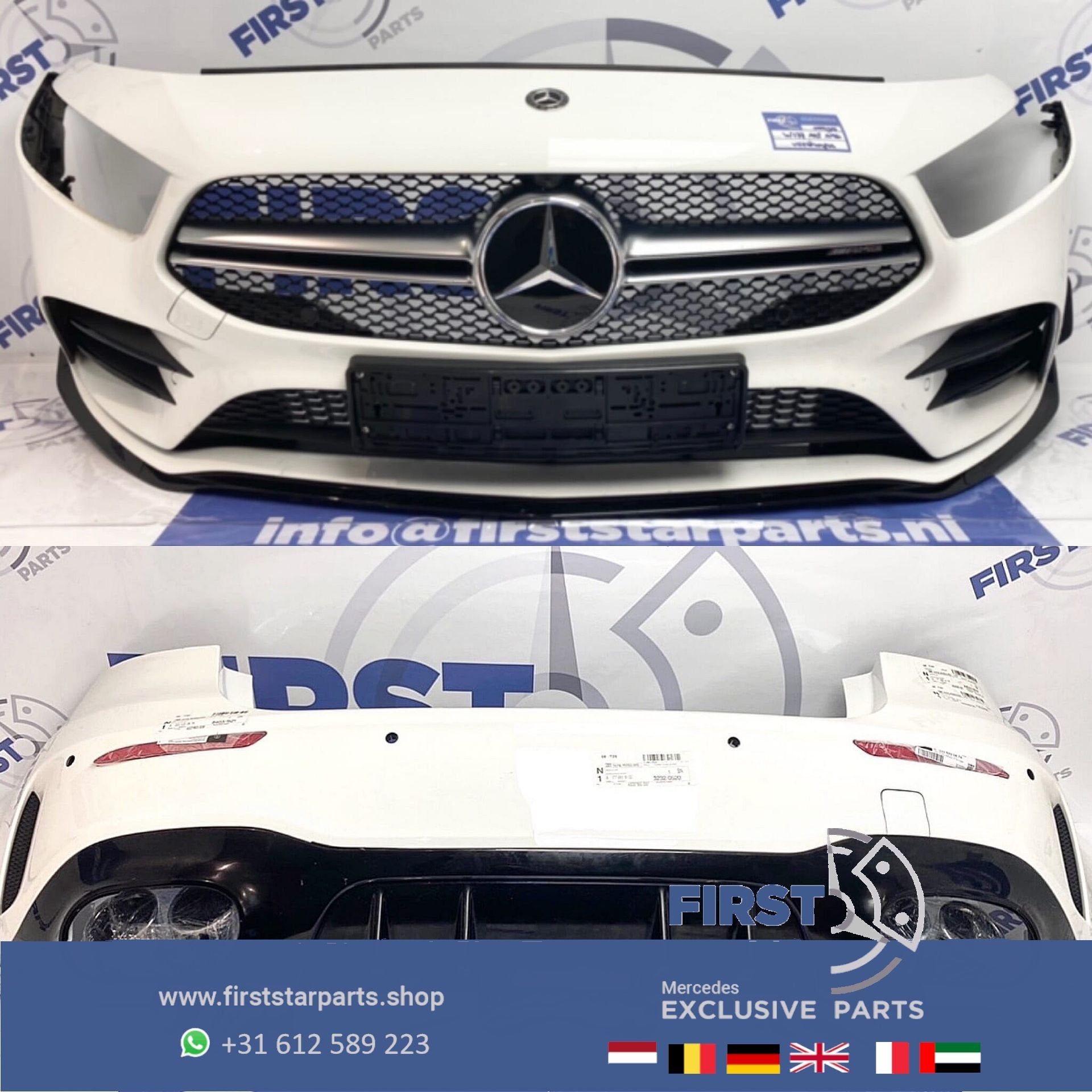 W177 V177 A KLASSE 2021 A35 AMG PAKKET WIT Origineel Mercede, Gebruikt, -, Ophalen of Verzenden, Bumper